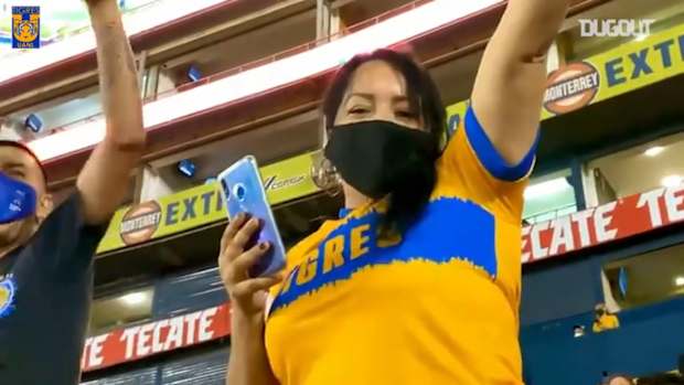 Tigres fans return to their stadium